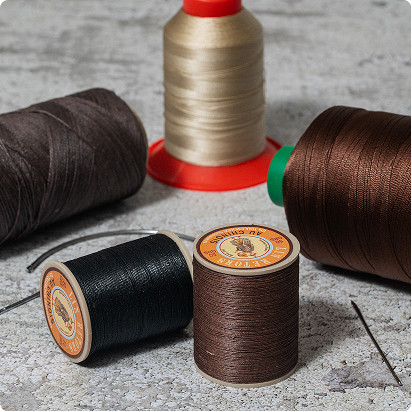 Fils de couture cuir